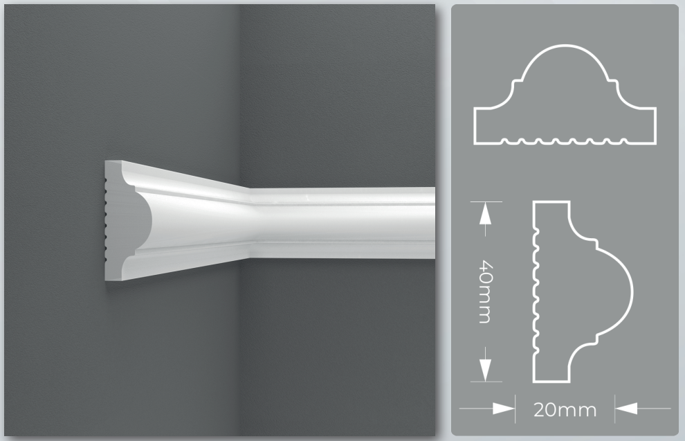 Peel and Stick Wall Molding Kit - 5 Vertical Frames | Easy Self-Adhesive Installation-5