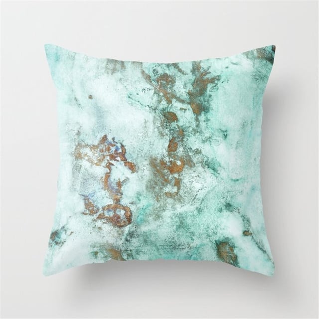 Mint Green Peach Skin Pillowcase Cushion Cover