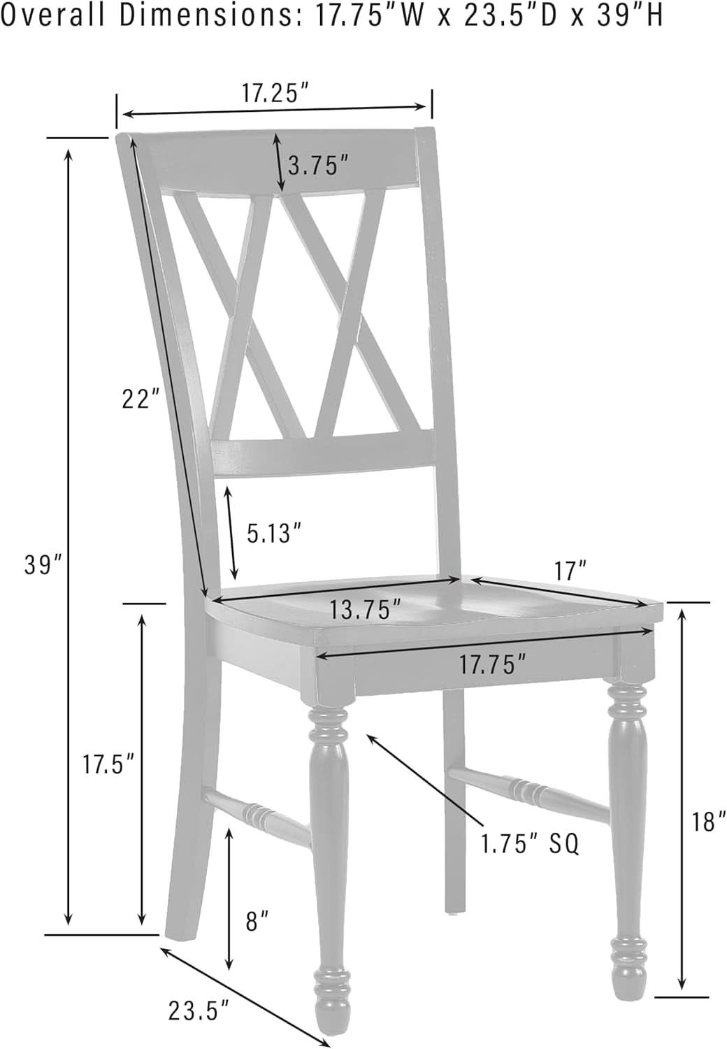 Shelby Distressed Teal XBack Dining Room Chairs Set of 4-2