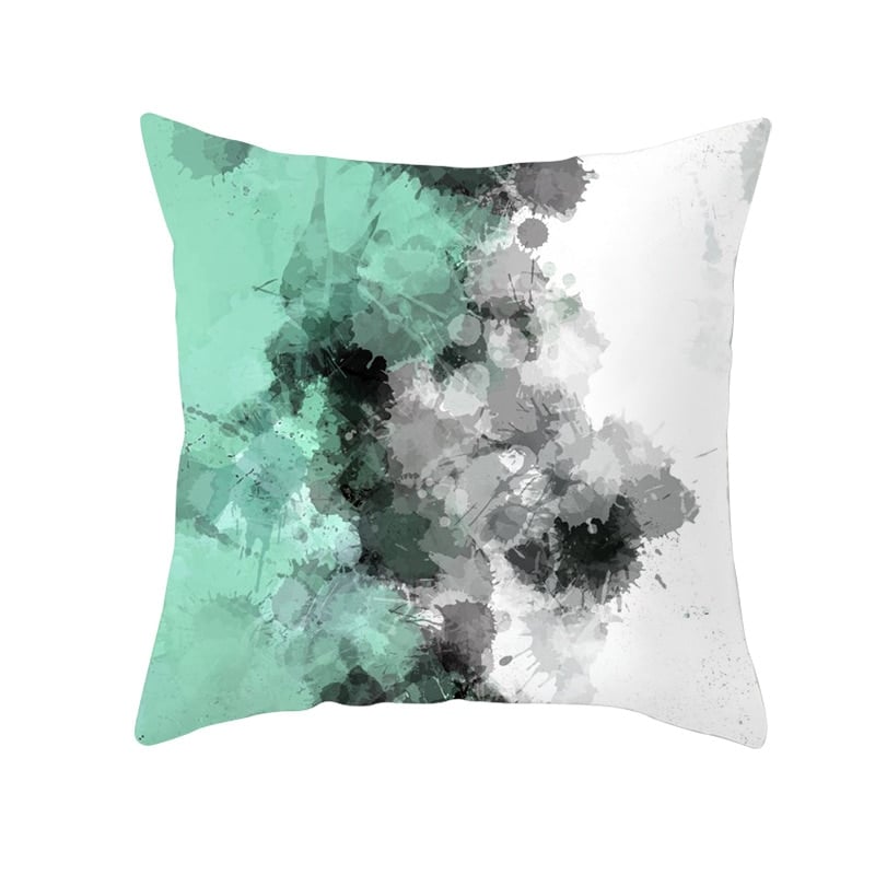 Mint Green Peach Skin Pillowcase Cushion Cover