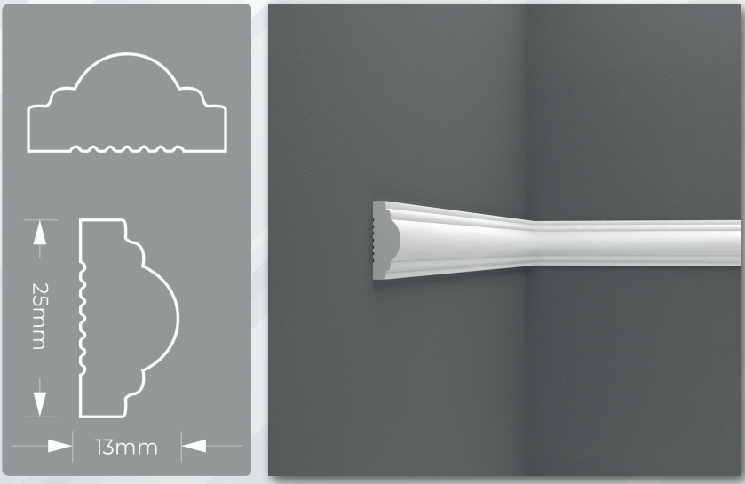 Peel and Stick Wall Molding Kit - 5 Vertical Frames | Easy Self-Adhesive Installation-4