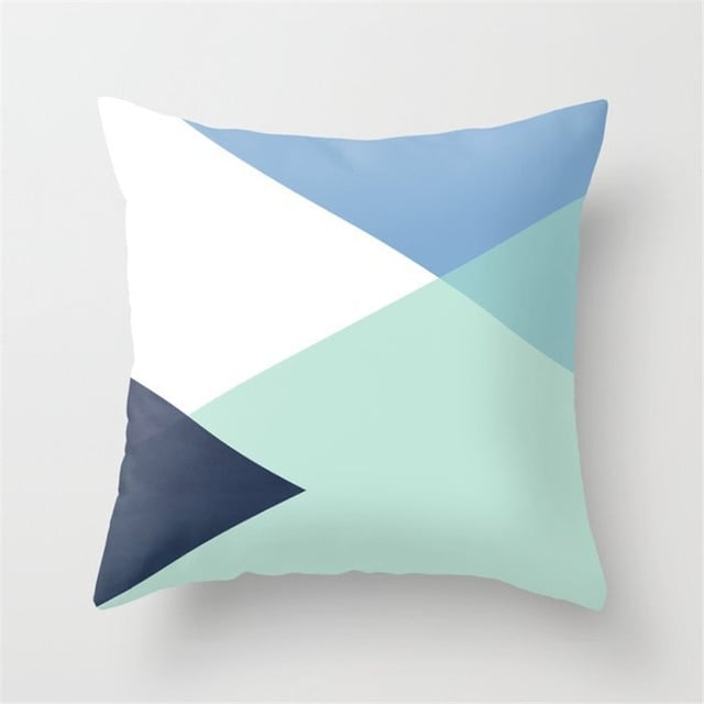 Mint Green Peach Skin Pillowcase Cushion Cover