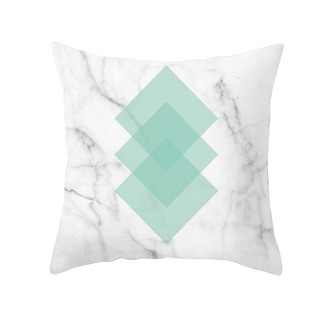 Mint Green Peach Skin Pillowcase Cushion Cover