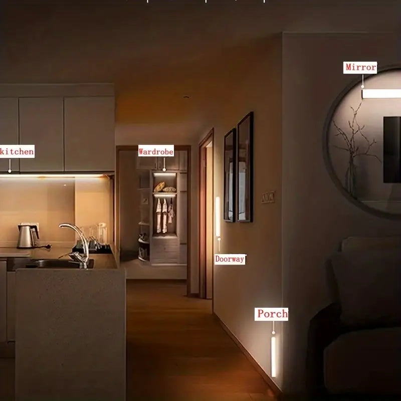 Infrared Induction Night Lamp with Magnetic Installation
