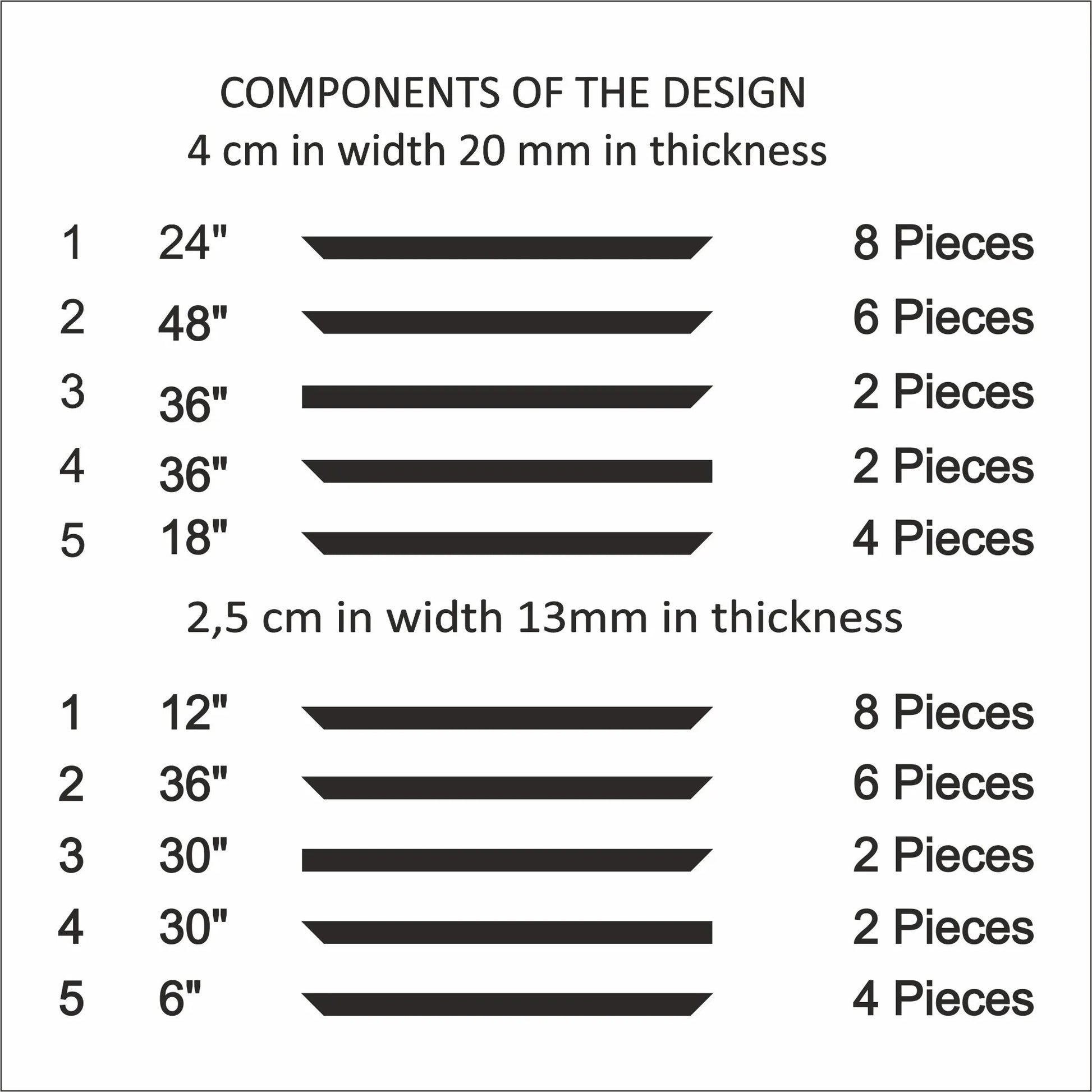 Wall Moulding Kit - 3 Upper & 2 Bottom Frames | Easy Installation-4