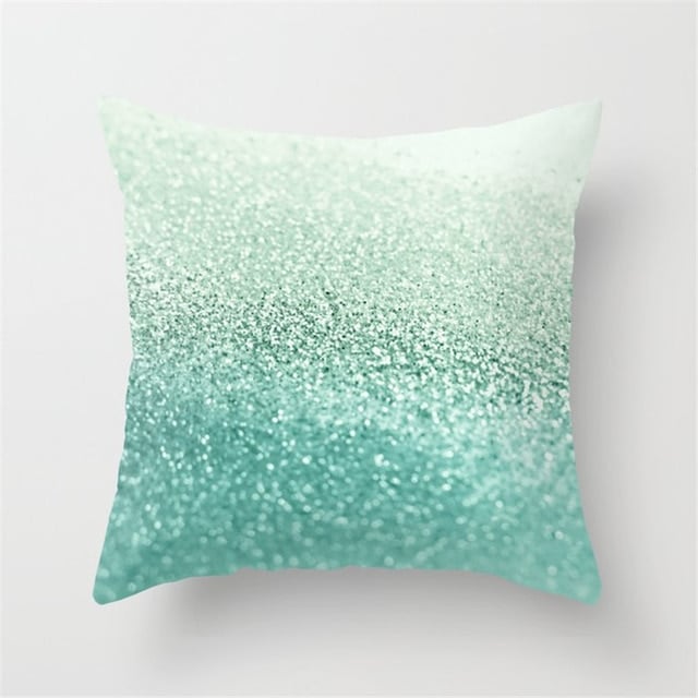 Mint Green Peach Skin Pillowcase Cushion Cover