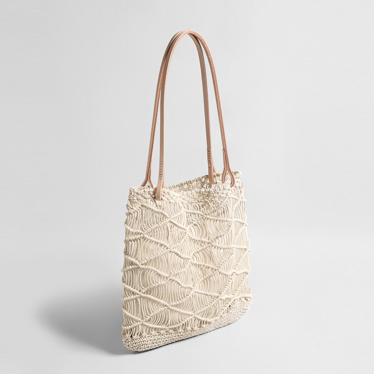 Macramé Woven Summer Tote – Large Capacity Beach Shoulder Bag-1